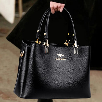 Modern leather luxury handbag