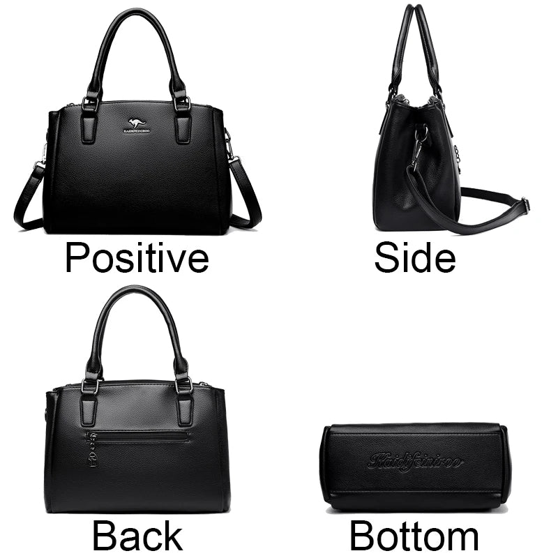 Black luxury handbag