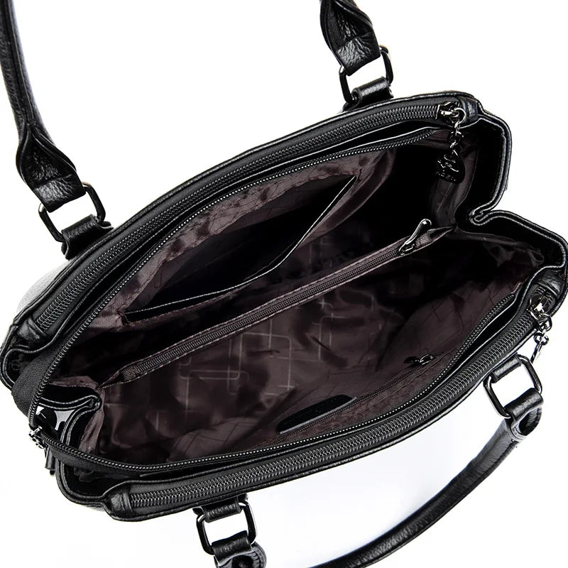 Black luxury handbag